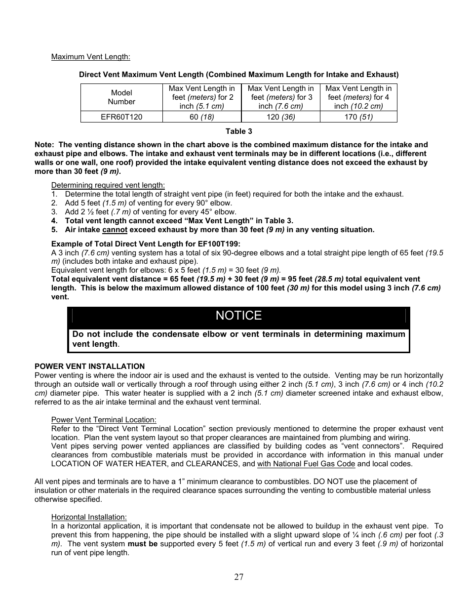 Notice | Bradford White EFR-1-60T1206SX User Manual | Page 27 / 76