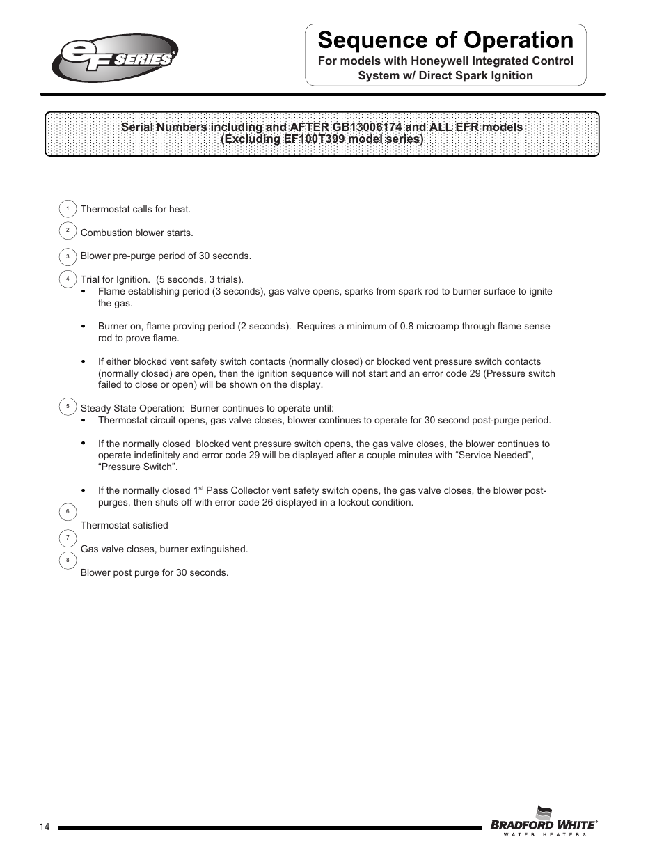 Bradford White EF-100T-399-3X User Manual | Page 14 / 92