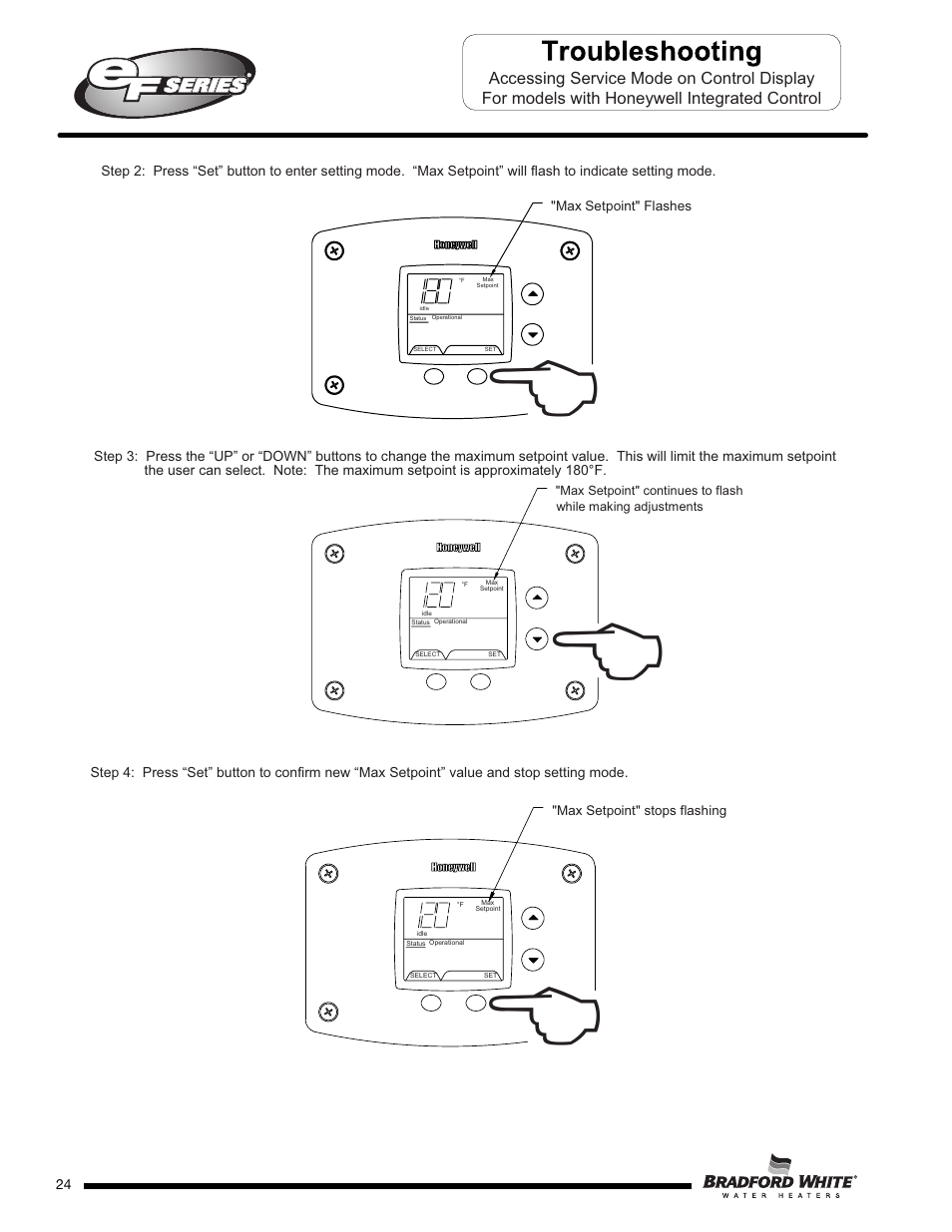 Bradford White EF-100T-399-3X User Manual | Page 24 / 92