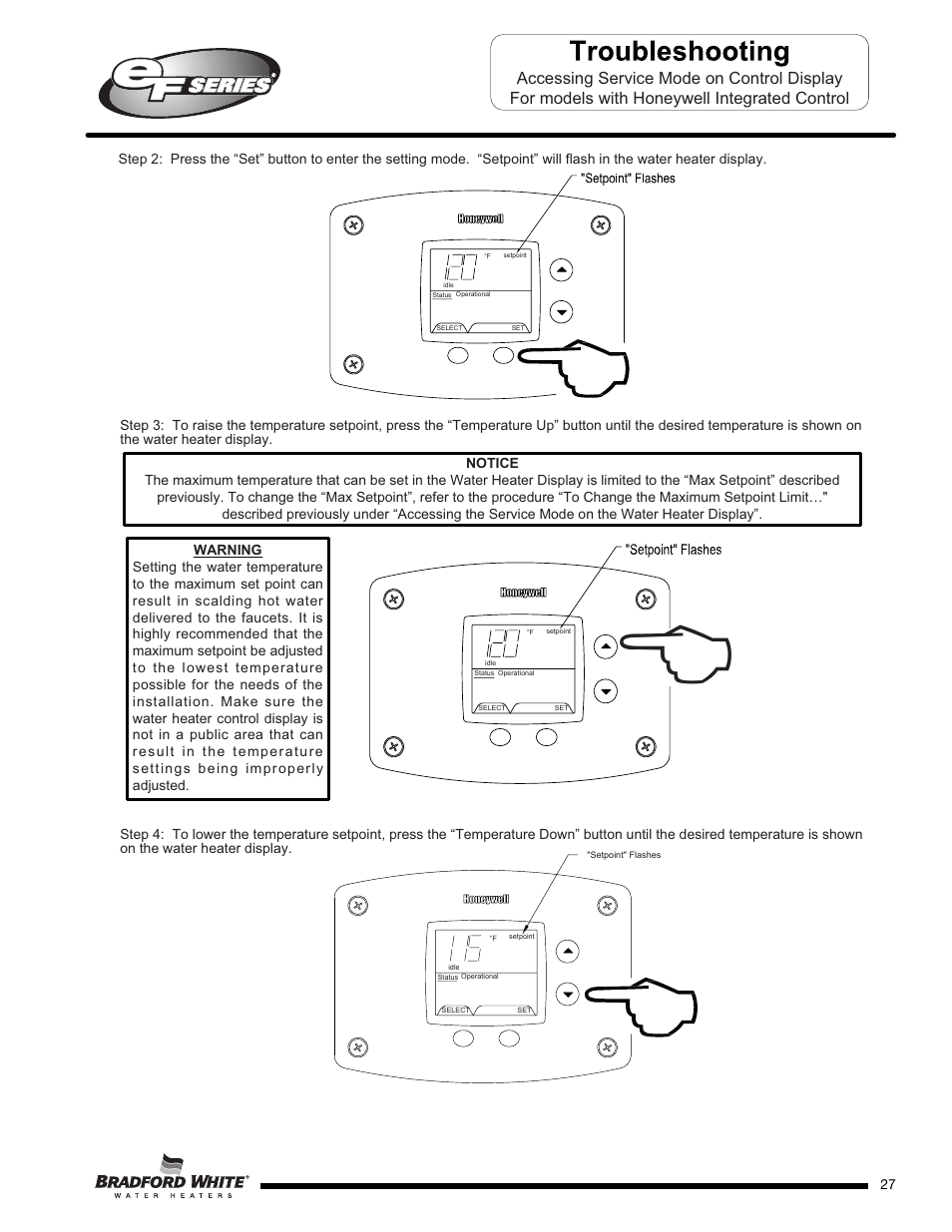 Bradford White EF-100T-399-3X User Manual | Page 27 / 92