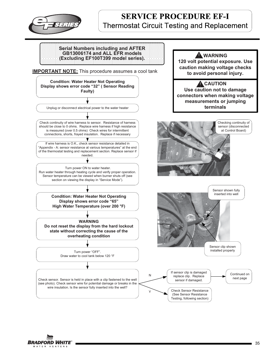 Bradford White EF-100T-399-3X User Manual | Page 35 / 92