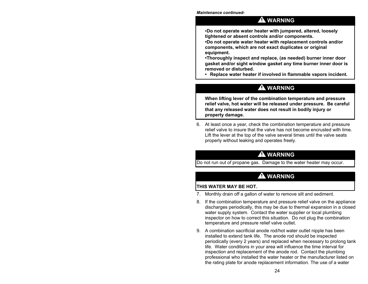 Bradford White 65T-65FB-3X User Manual | Page 24 / 32