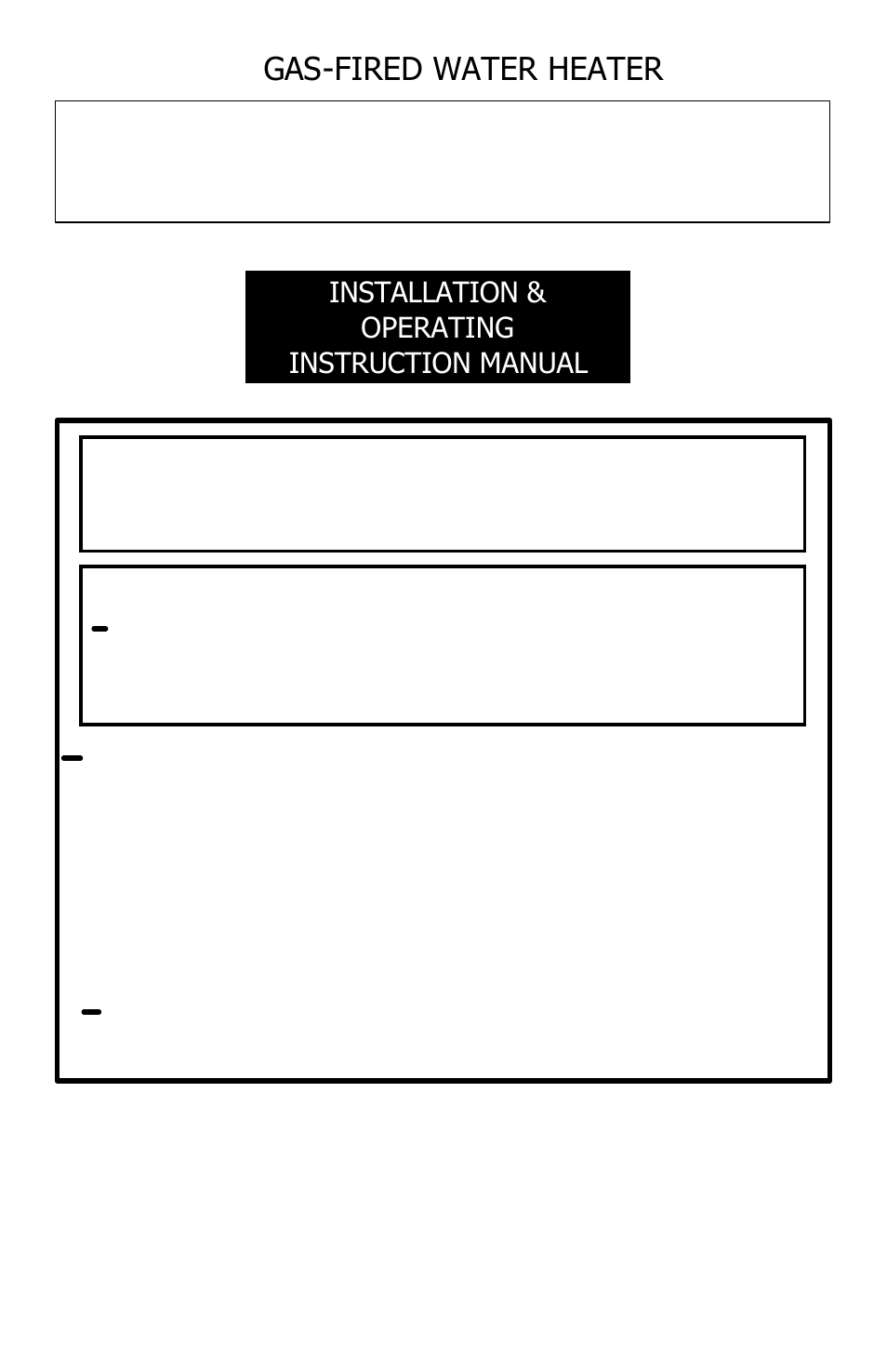 Bradford White M-I-60T6FSX User Manual | 30 pages