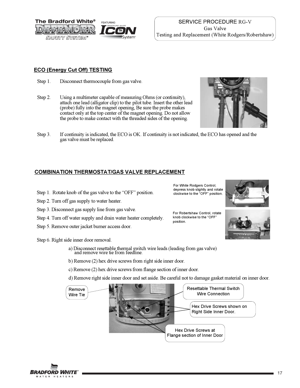 Bradford White 65T-65FB-3X User Manual | Page 17 / 40