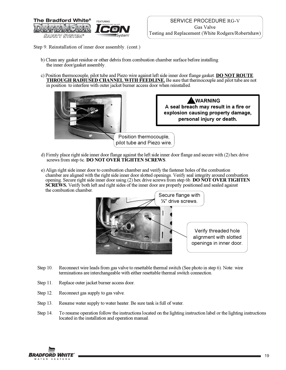 Bradford White 65T-65FB-3X User Manual | Page 19 / 40