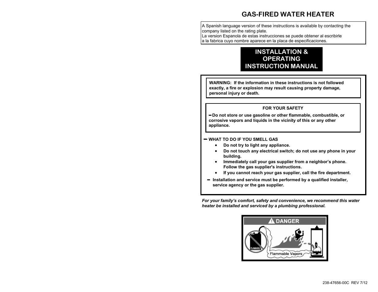 Bradford White 55X-80B-3X User Manual | 28 pages