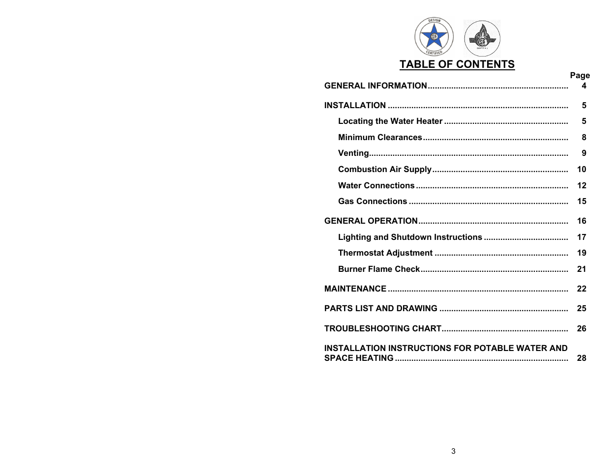 Bradford White 55X-80B-3X User Manual | Page 3 / 28