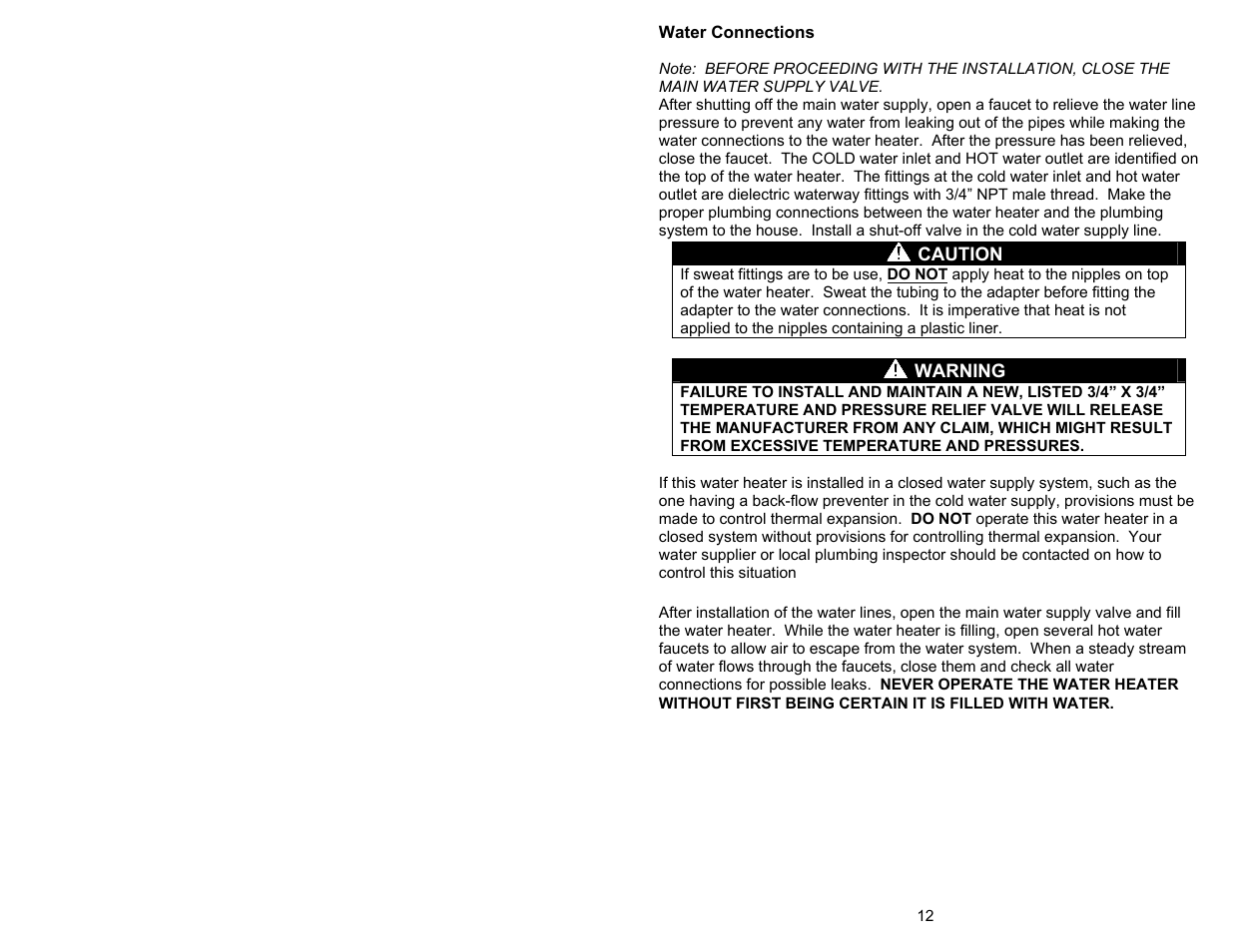 Bradford White 100T-88B-3X User Manual | Page 12 / 28