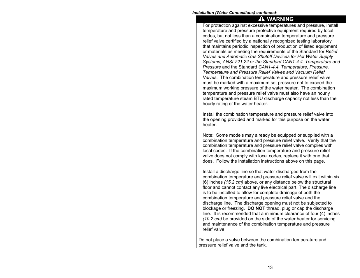 Bradford White 100T-88B-3X User Manual | Page 13 / 28
