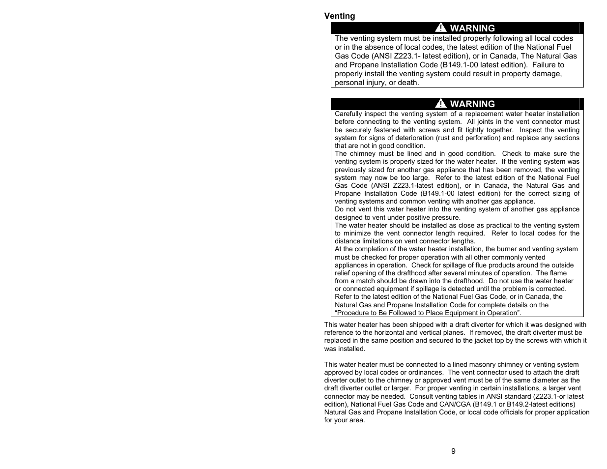 Bradford White 100T-88B-3X User Manual | Page 9 / 28