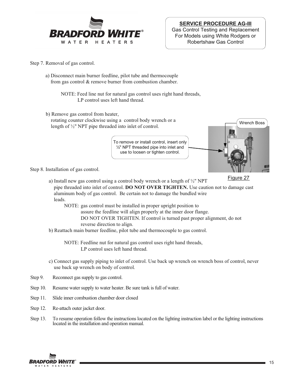 Bradford White 55X-80B-3X User Manual | Page 15 / 28