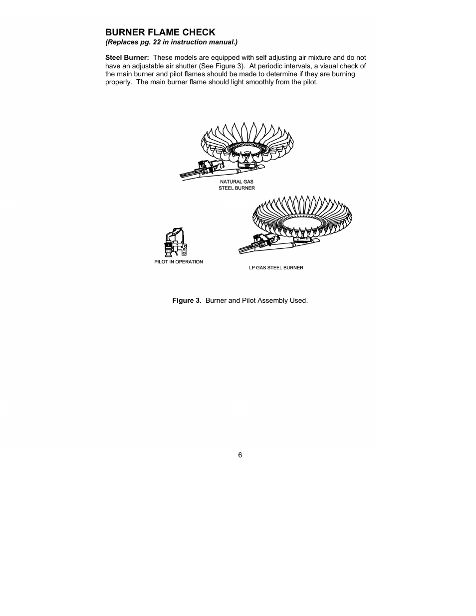 Burner flame check | Bradford White HE-4-50S6FSX User Manual | Page 6 / 16