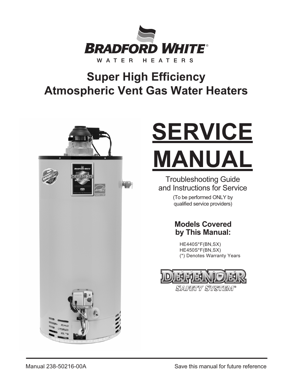 Bradford White HE-4-50S6FSX User Manual | 40 pages