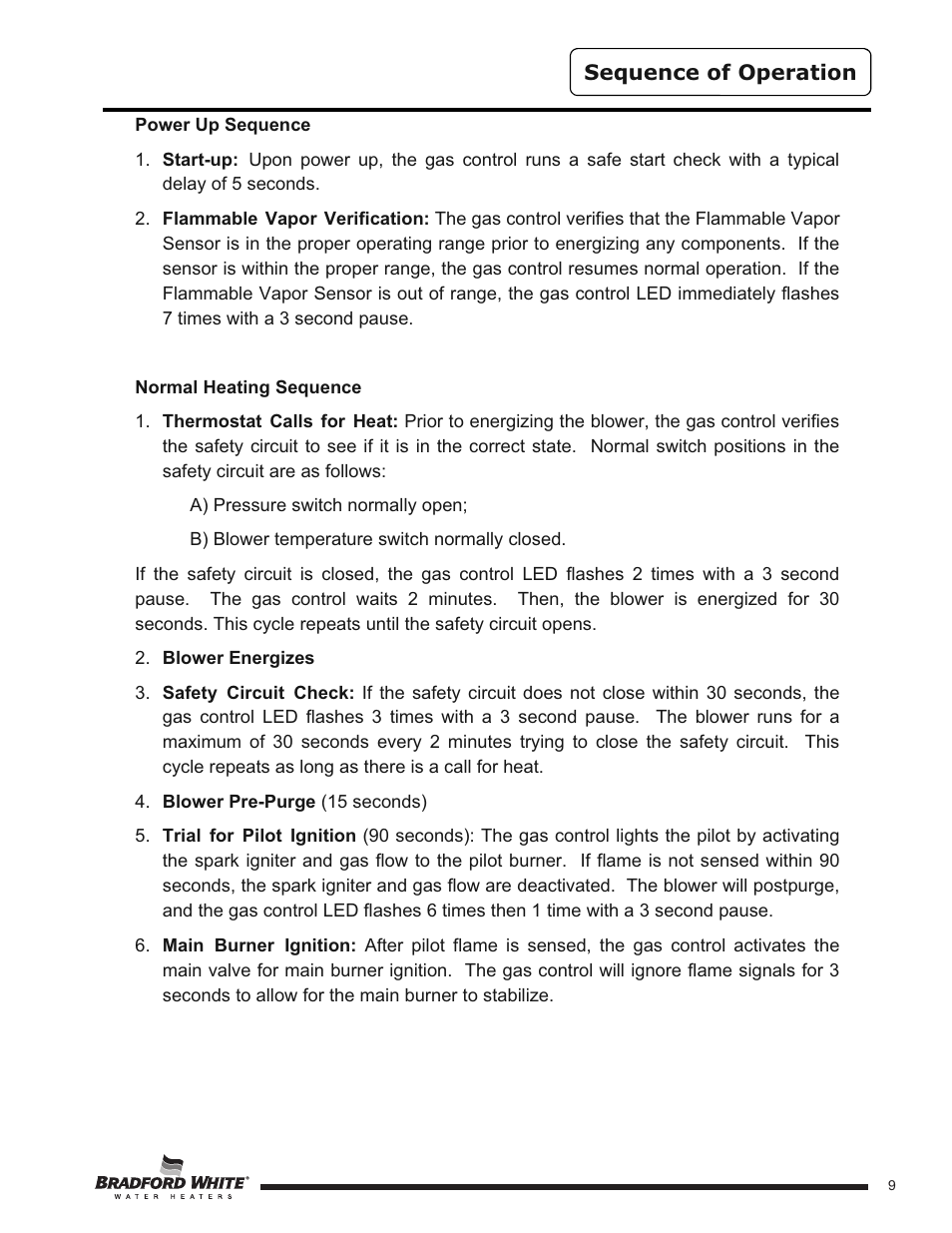 Bradford White HE-4-50S6FSX User Manual | Page 9 / 40