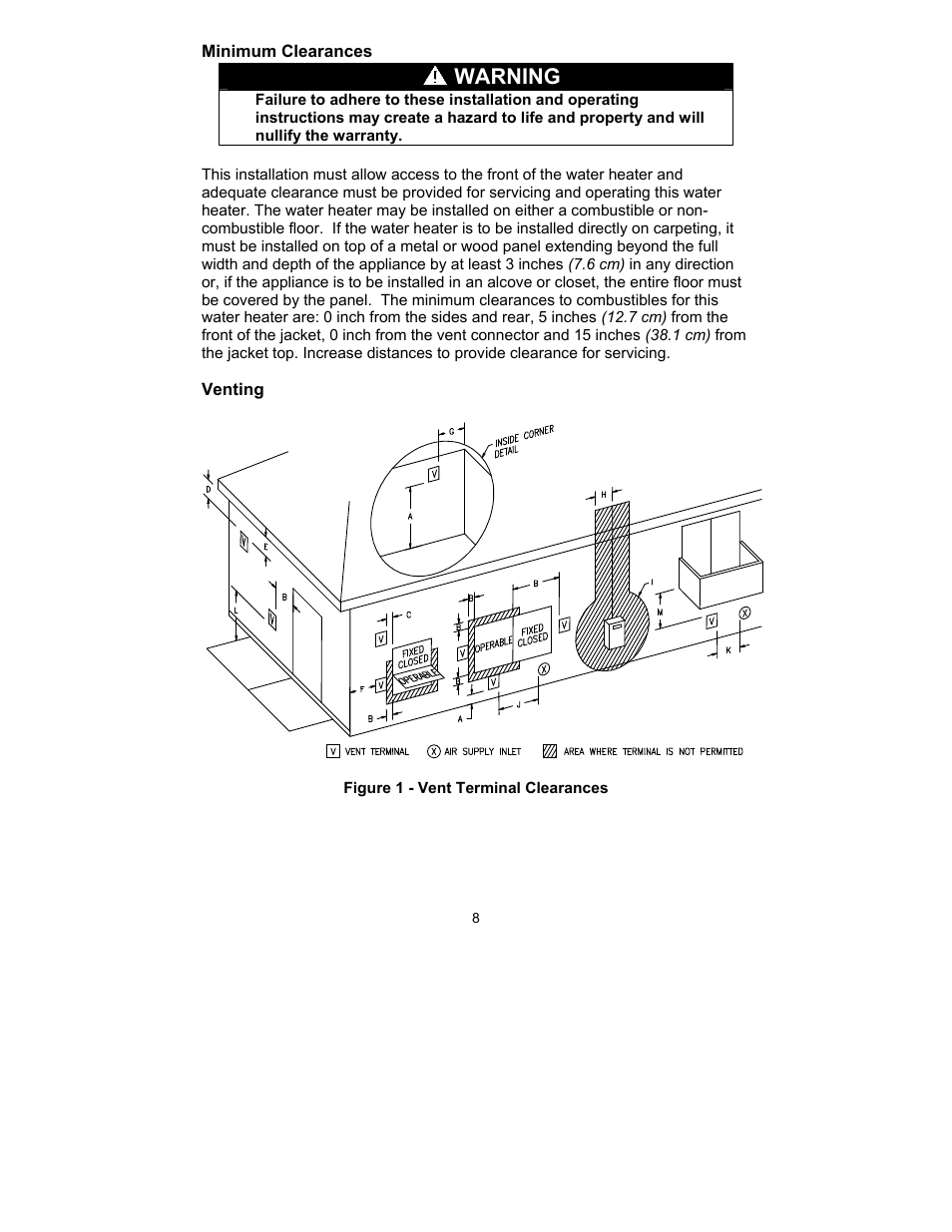 Warning | Bradford White TW4-75S-76B-3N User Manual | Page 8 / 40