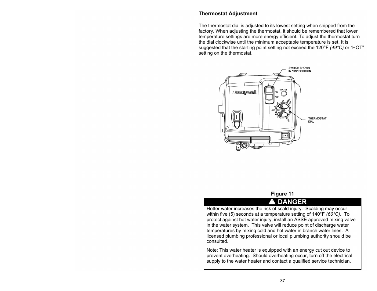 Danger | Bradford White TW4-75S-76B-3N User Manual | Page 37 / 48