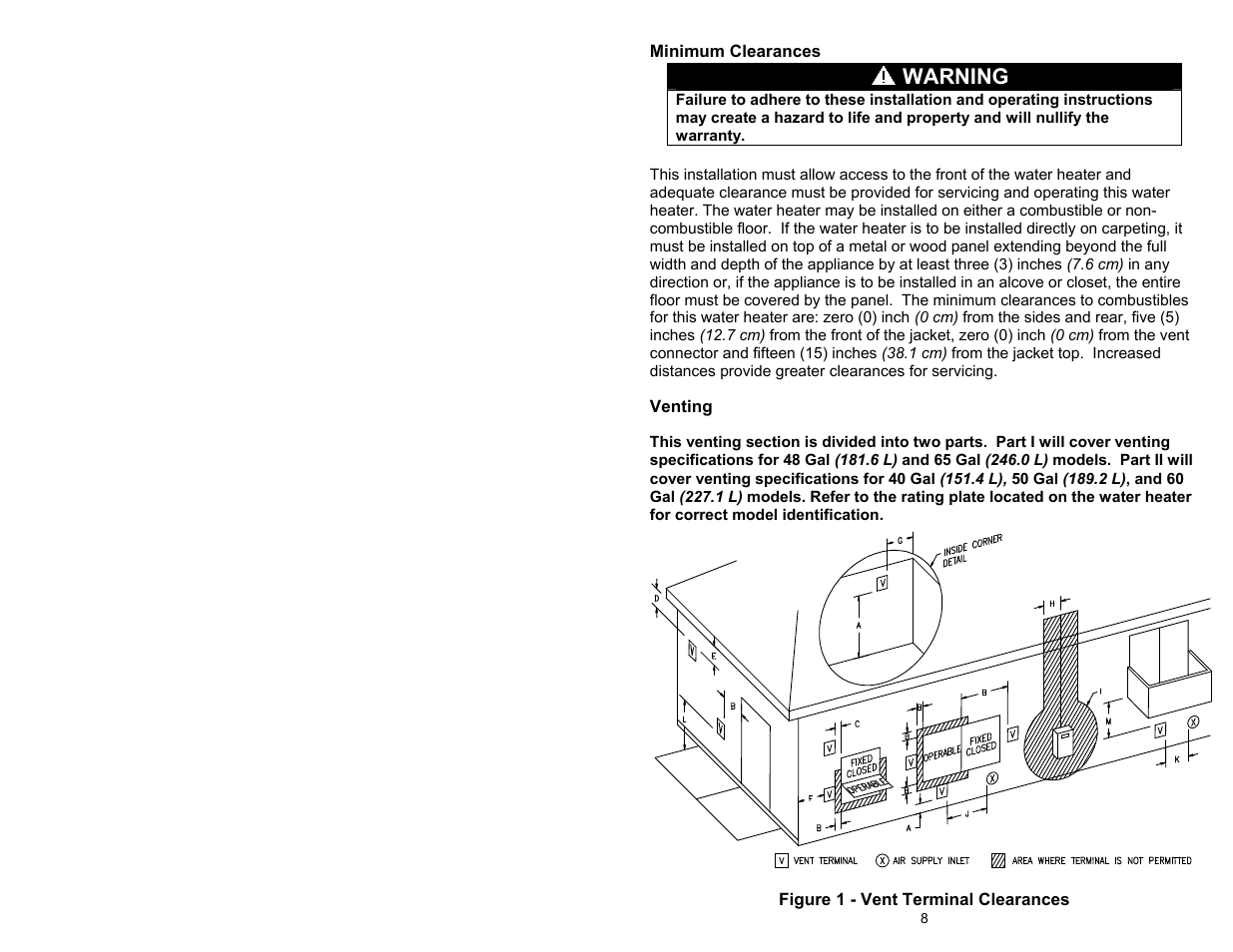 Warning | Bradford White TW4-75S-76B-3N User Manual | Page 8 / 48