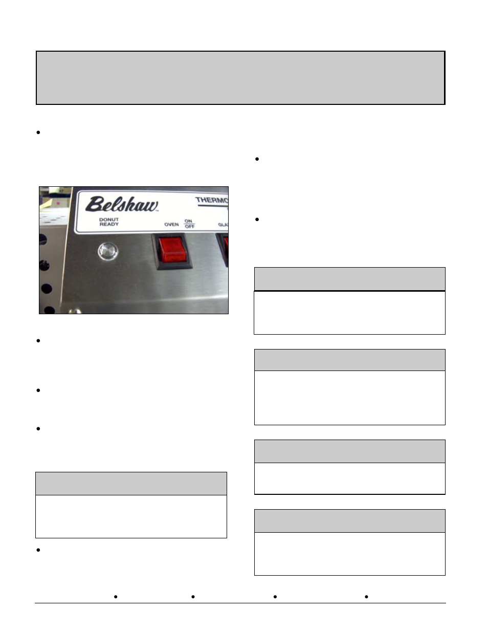 Operation 5 | Belshaw Brothers TG 50 User Manual | Page 14 / 64