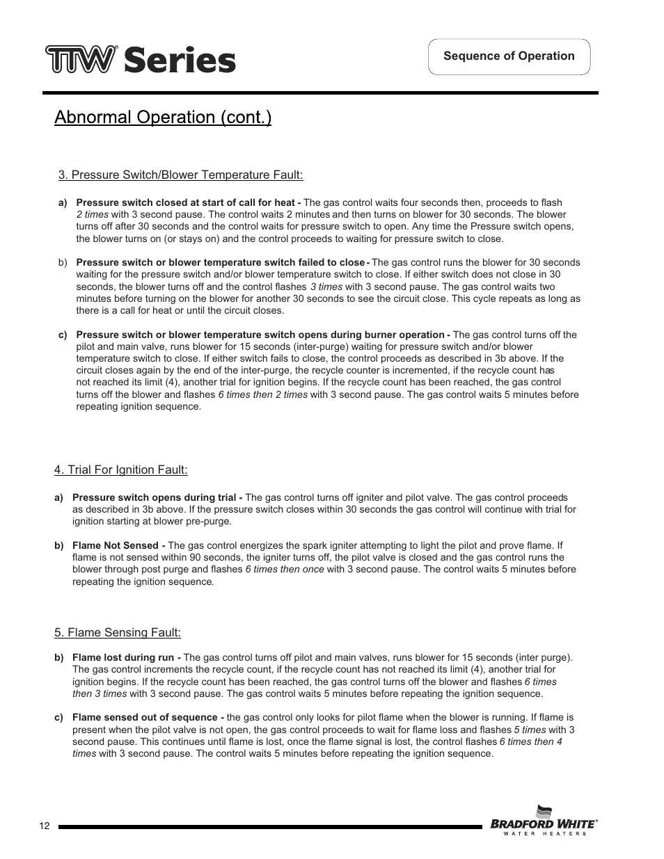 Bradford White M-2-TW-75T6BN User Manual | Page 12 / 40