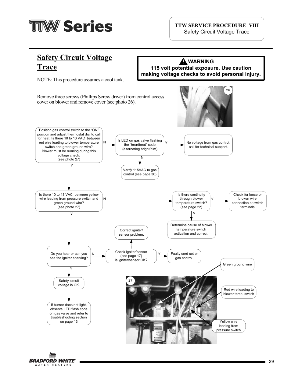 Safety circuit voltage trace | Bradford White M-2-TW-75T6BN User Manual | Page 29 / 40