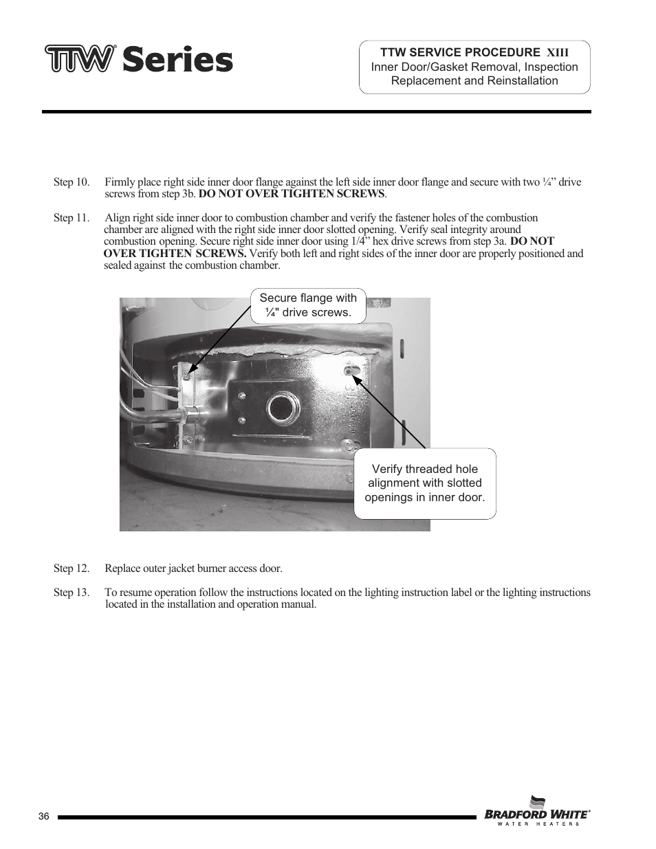 Bradford White M-2-TW-75T6BN User Manual | Page 36 / 40