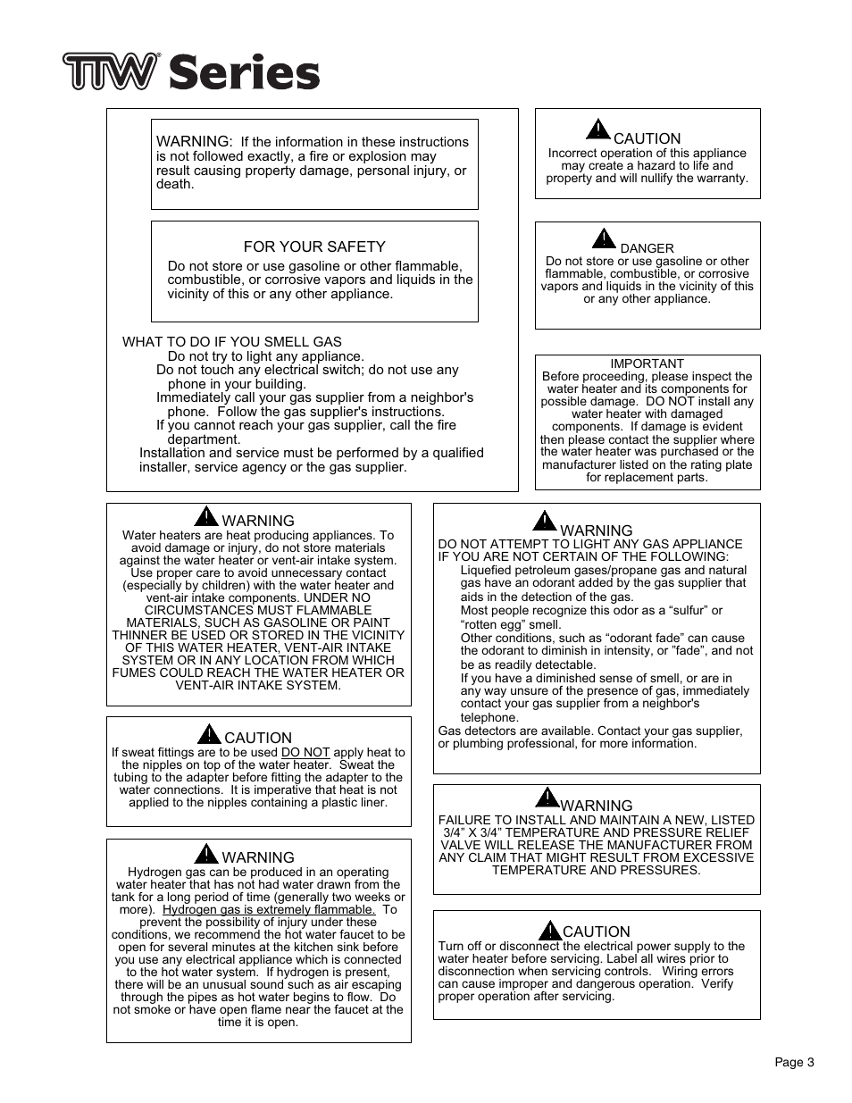 Bradford White TW4-75S-76B-3X User Manual | Page 3 / 36