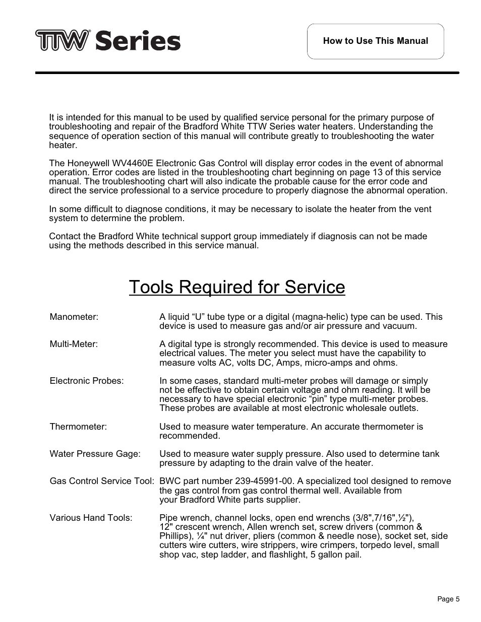 Bradford White TW4-75S-76B-3X User Manual | Page 5 / 36