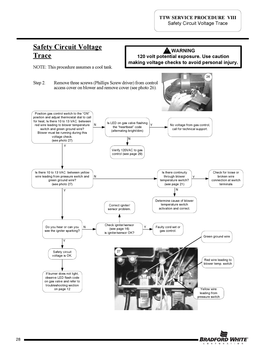 Safety circuit voltage trace | Bradford White TW4-75S-76B-3X User Manual | Page 28 / 36