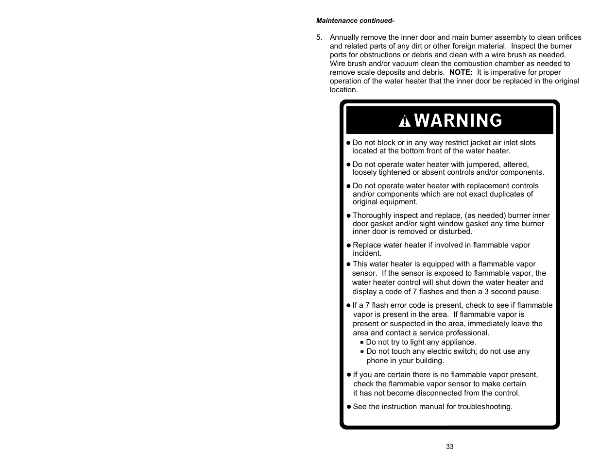 Bradford White M-4-XRTW65T6FSX User Manual | Page 33 / 40