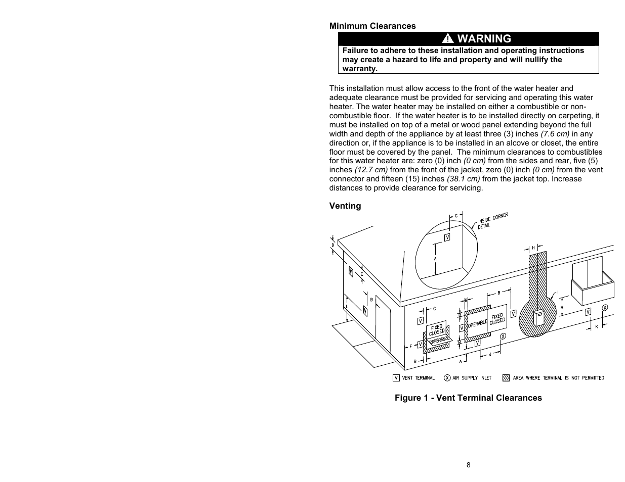 Warning | Bradford White M-4-XRTW65T6FSX User Manual | Page 8 / 40