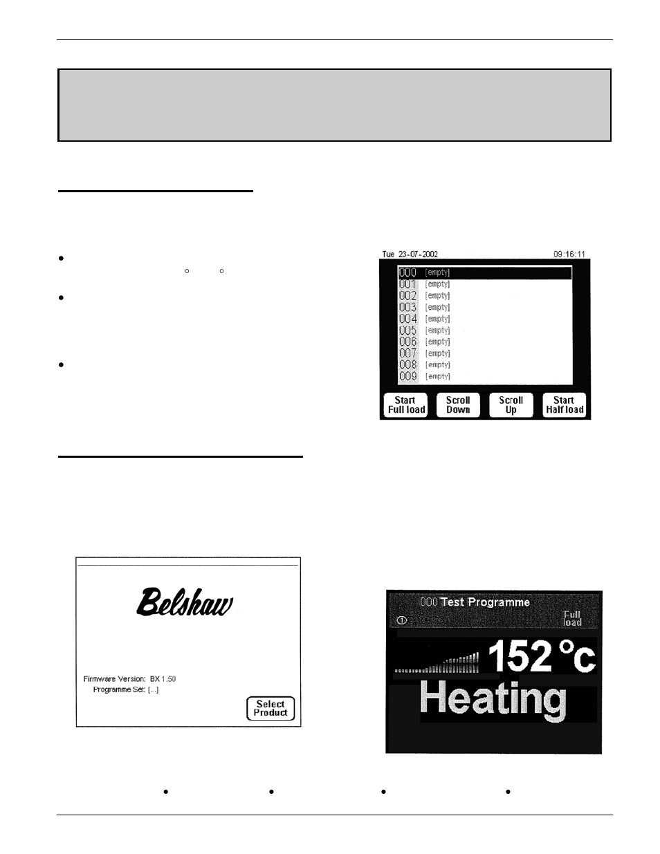 Operation 2, Operating conditions, Running pre-set programs | Belshaw Brothers BXC Smartbake User Manual | Page 11 / 53