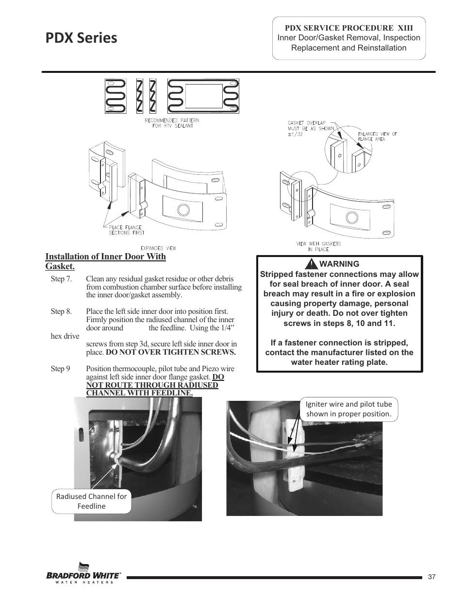 Pdx series | Bradford White PDX-75S-70FB-3X User Manual | Page 37 / 44