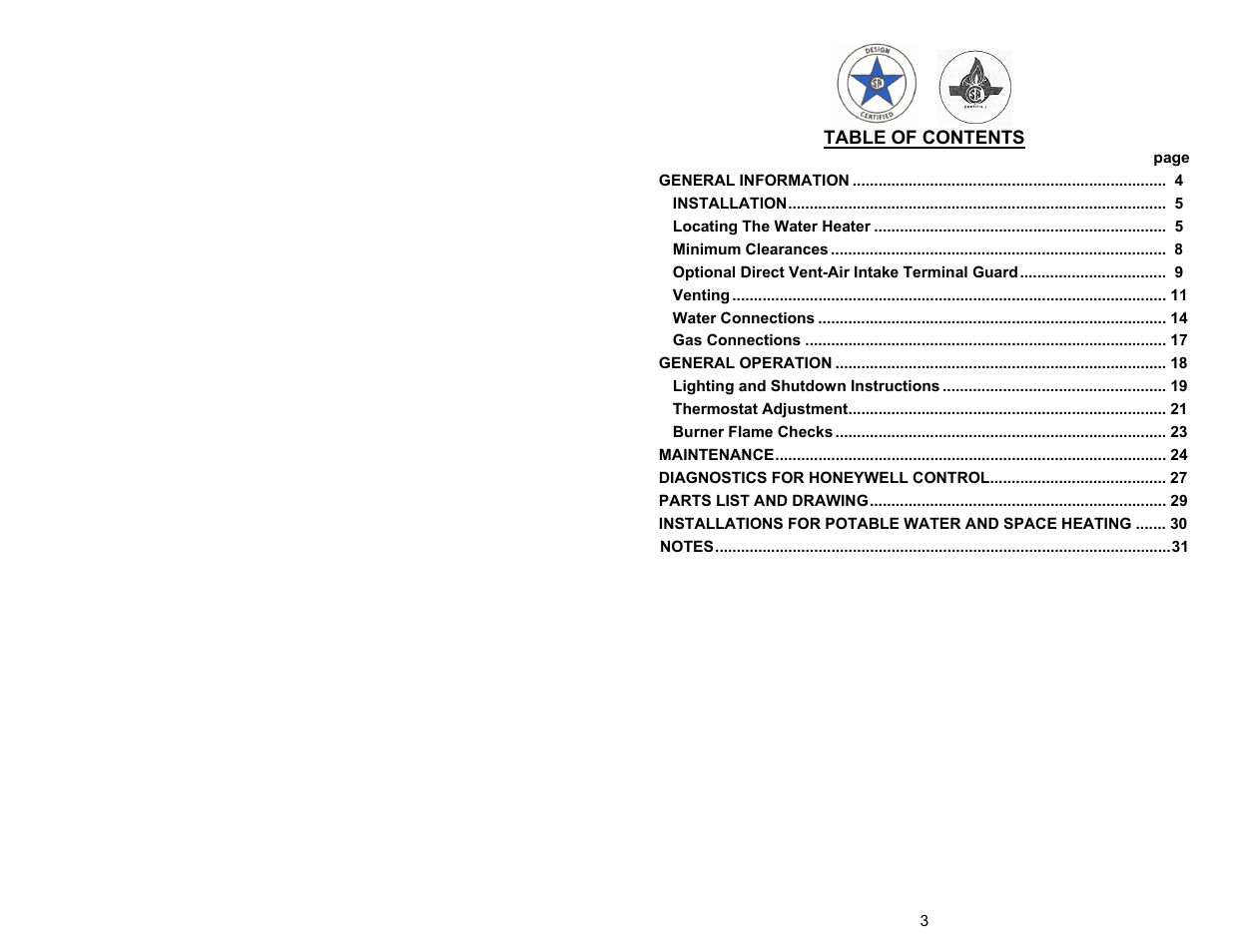 Bradford White UDH-75T-50FR-3N User Manual | Page 3 / 32