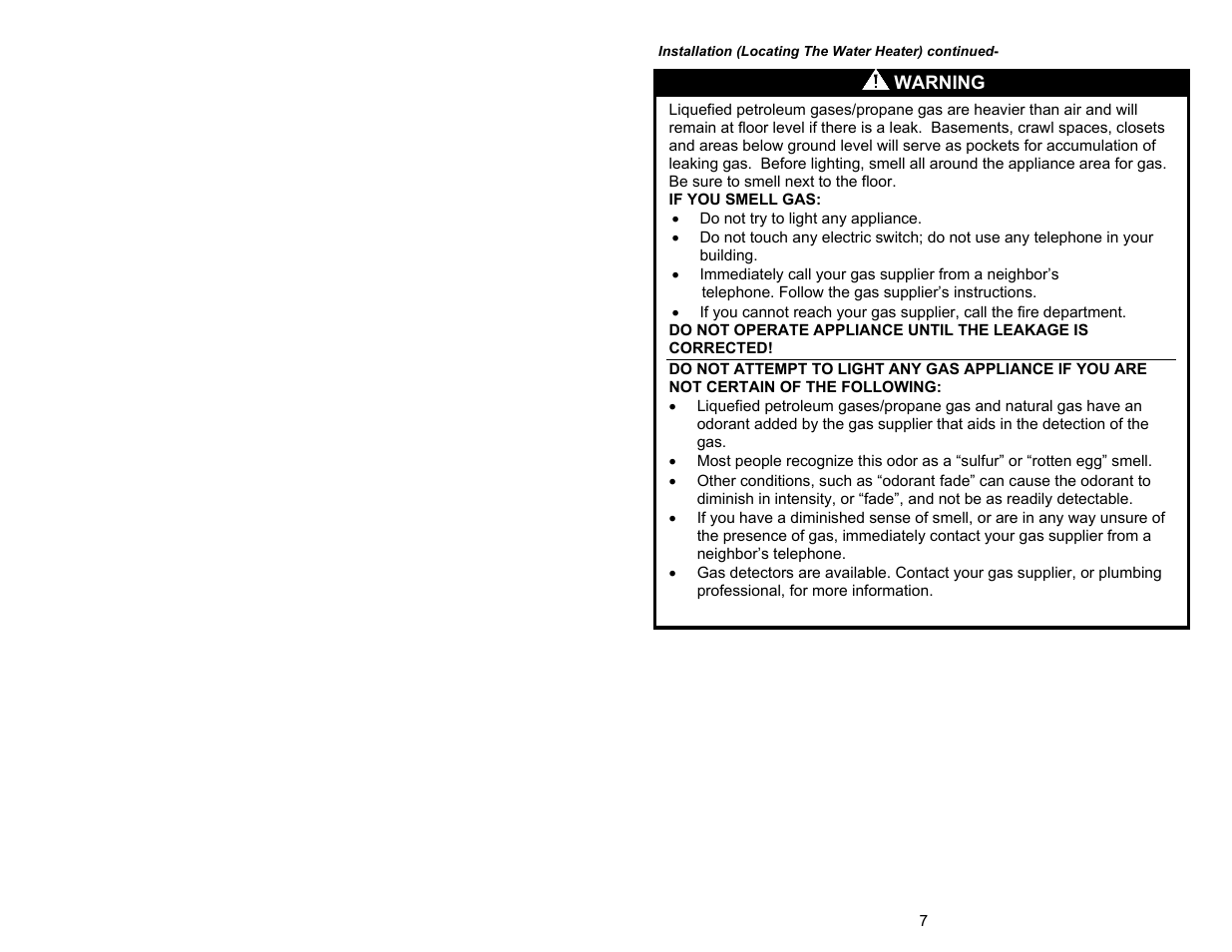 Bradford White UDH-75T-50FR-3N User Manual | Page 7 / 32