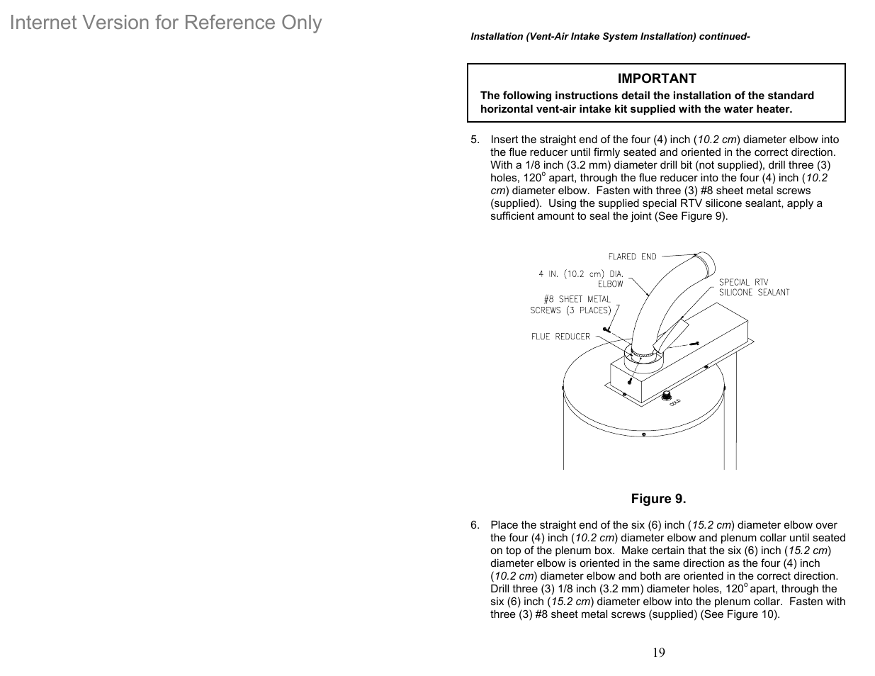 Internet version for reference only | Bradford White DH-75T-60FB-3X User Manual | Page 19 / 40