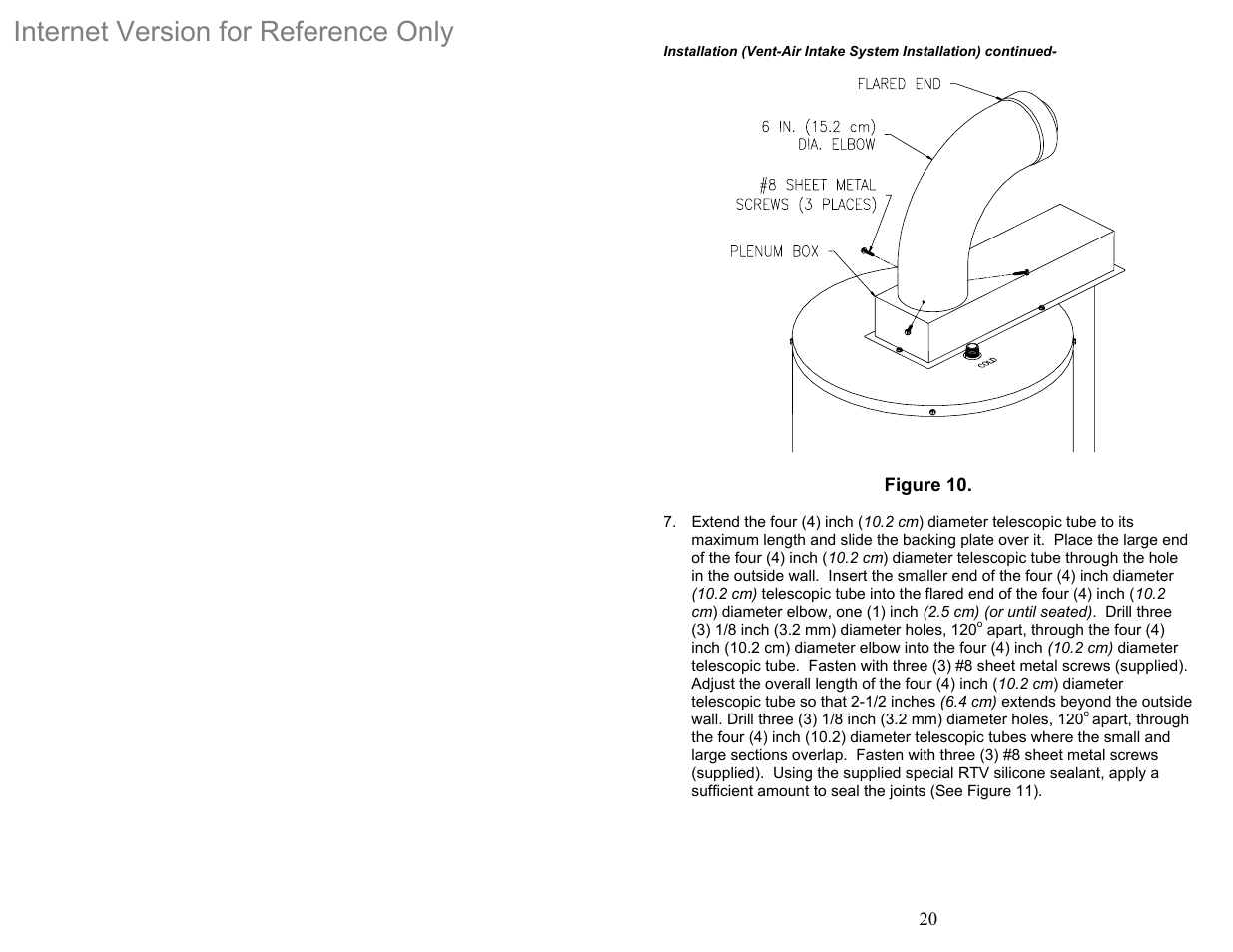 Internet version for reference only | Bradford White DH-75T-60FB-3X User Manual | Page 20 / 40