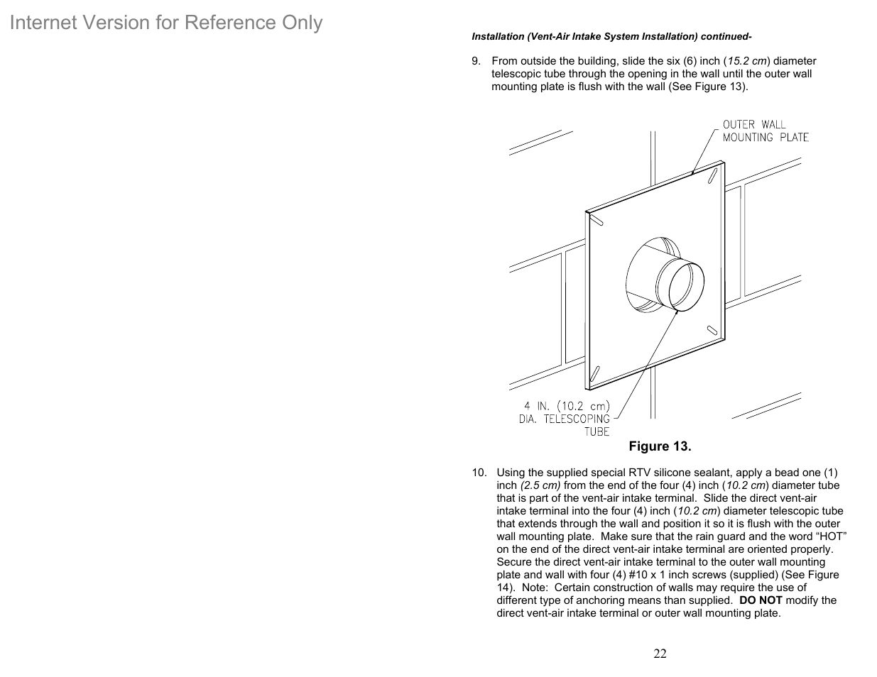 Internet version for reference only | Bradford White DH-75T-60FB-3X User Manual | Page 22 / 40
