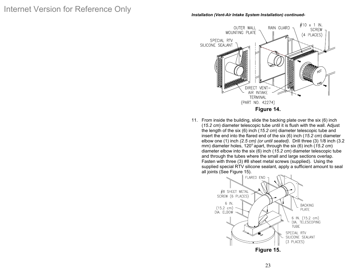 Internet version for reference only | Bradford White DH-75T-60FB-3X User Manual | Page 23 / 40