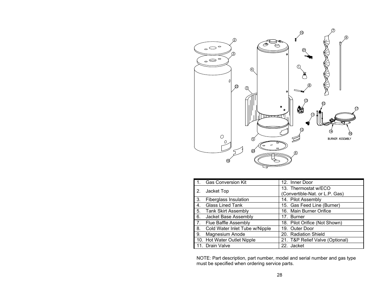 Bradford White M-I-MS40T6LX User Manual | Page 28 / 28