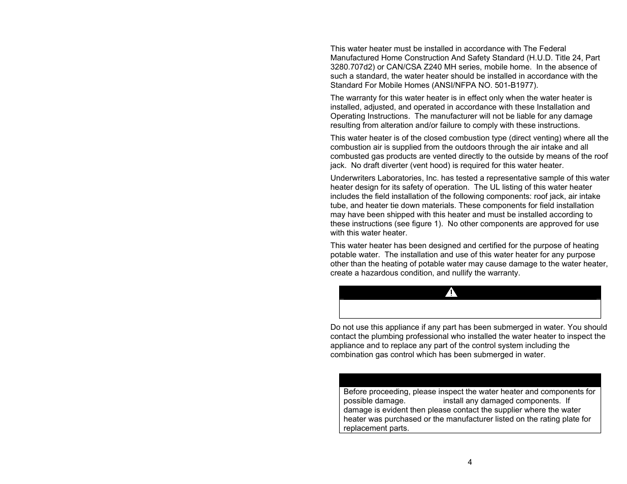 Caution, Important, General information | Bradford White M-I-MS40T6LX User Manual | Page 4 / 28