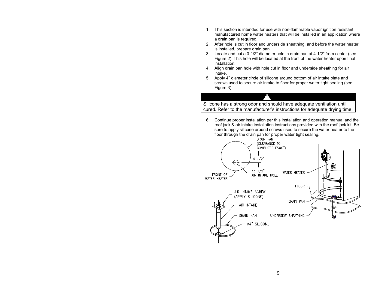 Caution | Bradford White M-I-MS40T6LX User Manual | Page 9 / 28