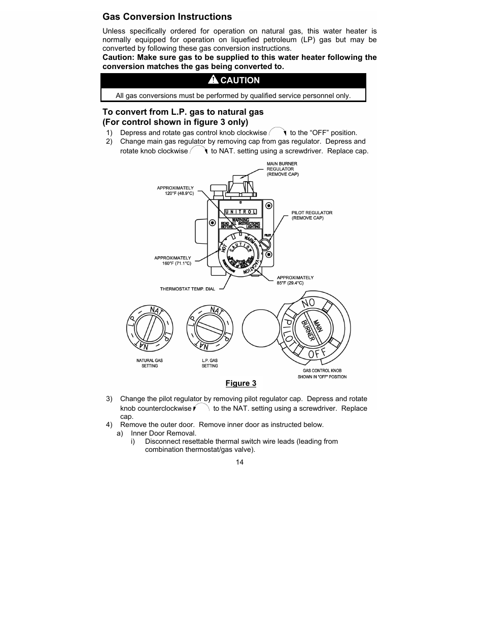Gas conversion instructions | Bradford White M-I-MH40T6FLX User Manual | Page 14 / 32