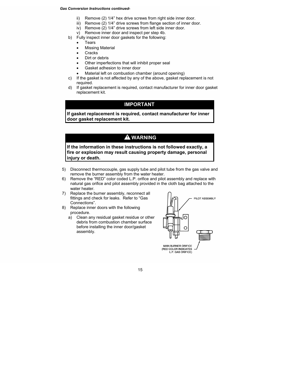 Bradford White M-I-MH40T6FLX User Manual | Page 15 / 32