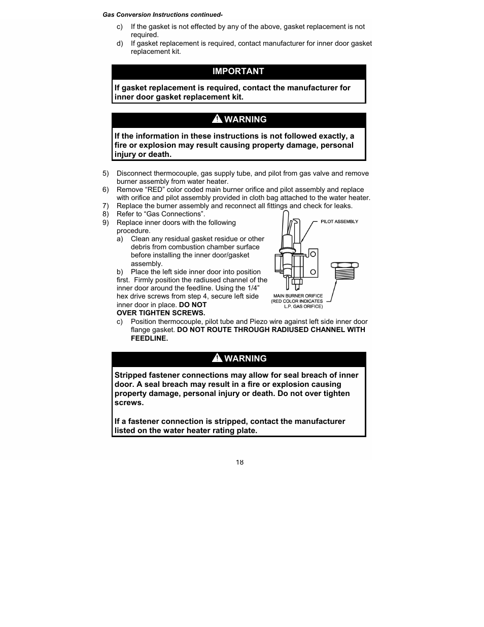 Bradford White M-I-MH40T6FLX User Manual | Page 18 / 32