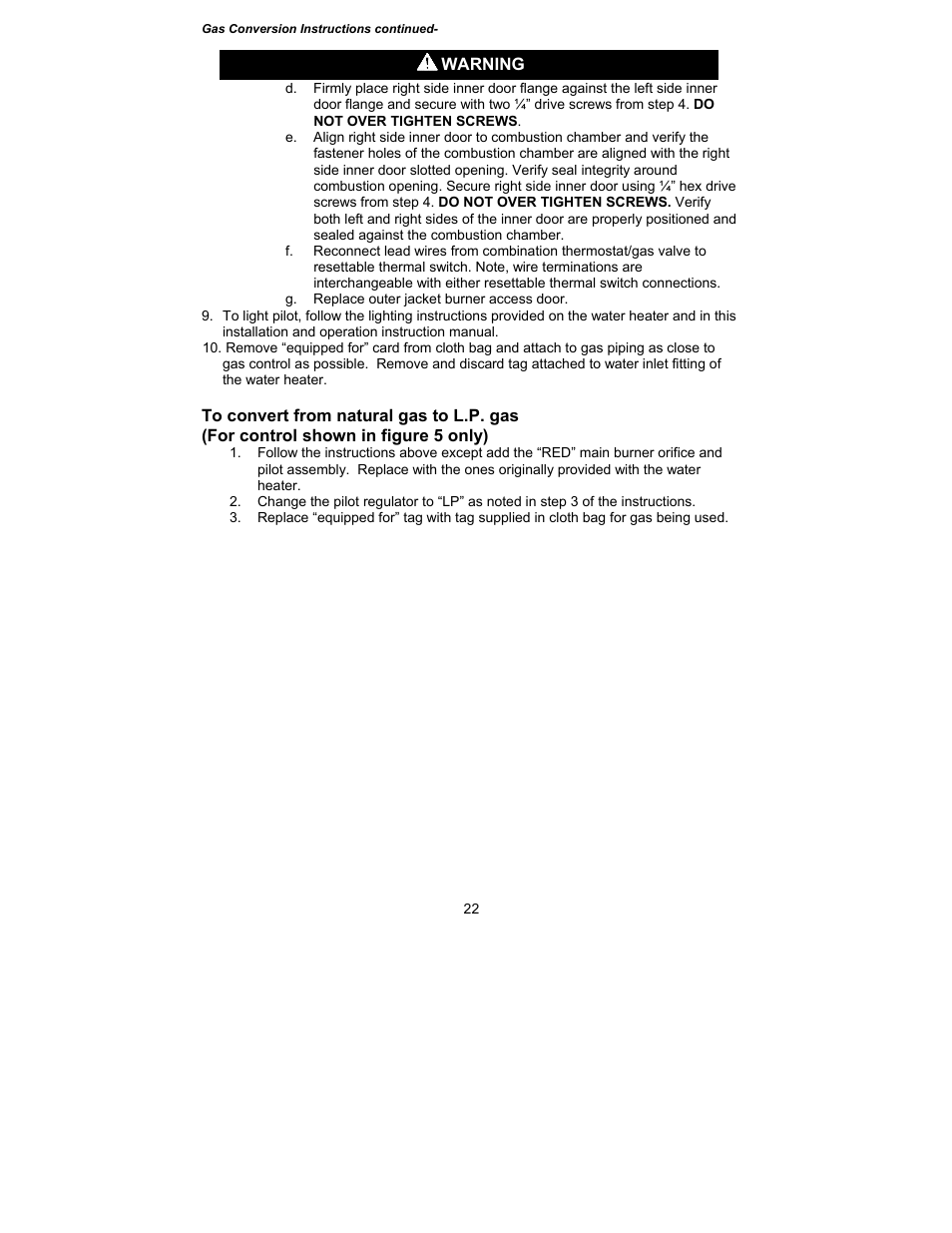 Bradford White M-I-MH40T6FLX User Manual | Page 22 / 32
