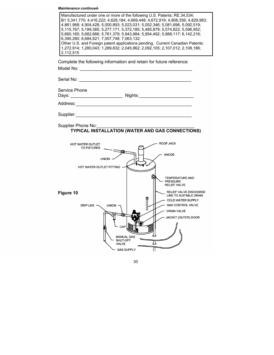 Bradford White M-I-MH40T6FLX User Manual | Page 30 / 32