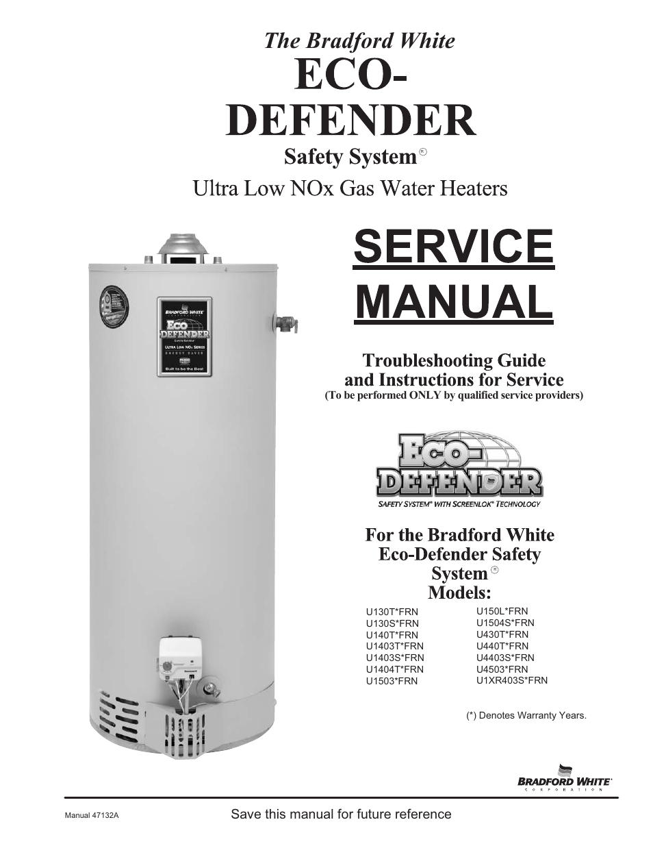 Bradford White U-65T-55FR-3N User Manual | 28 pages