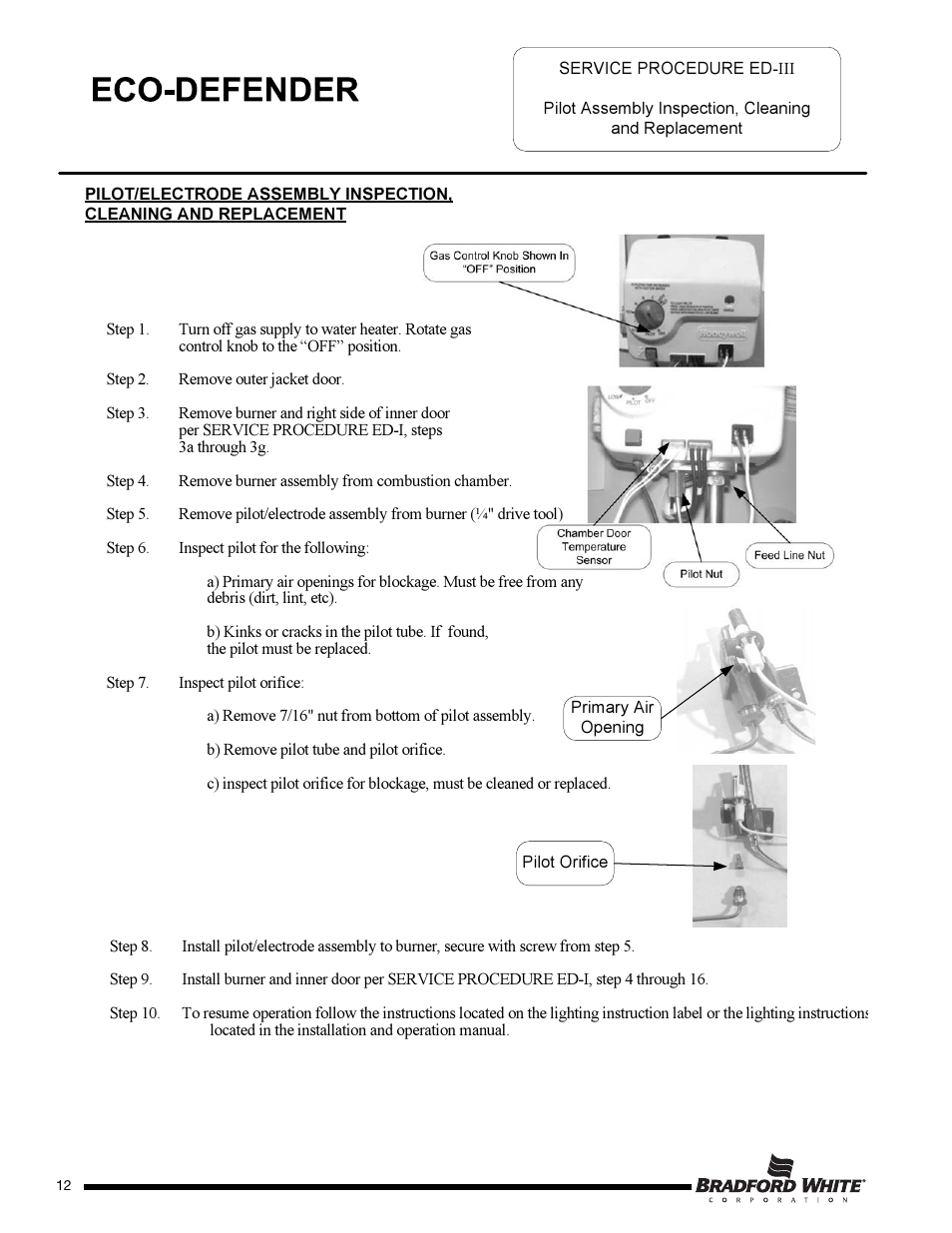 Bradford White U-65T-55FR-3N User Manual | Page 12 / 28