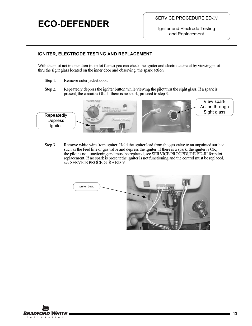 Bradford White U-65T-55FR-3N User Manual | Page 13 / 28