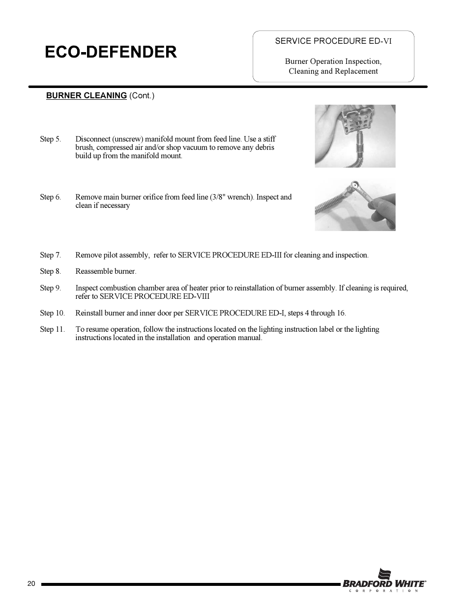 Bradford White U-65T-55FR-3N User Manual | Page 20 / 28